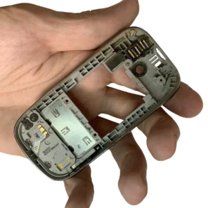 1 شاسی پشت اورجینال نوکیا 7230 بههمراه ماژول آنتن، میکروفون و کانکتور هندزفری